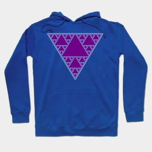 90s Triangle of Teal and Purple Hoodie